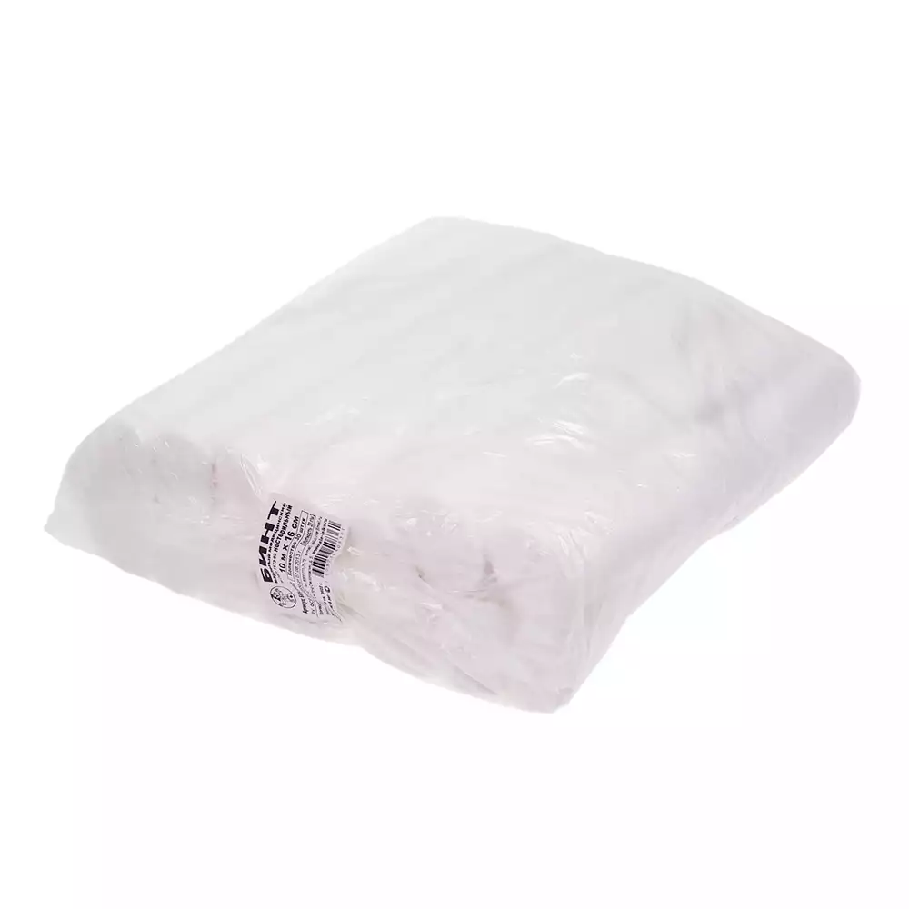 Бинт 10х16см, марлевый, плотность 32г/м2, нестерильный.