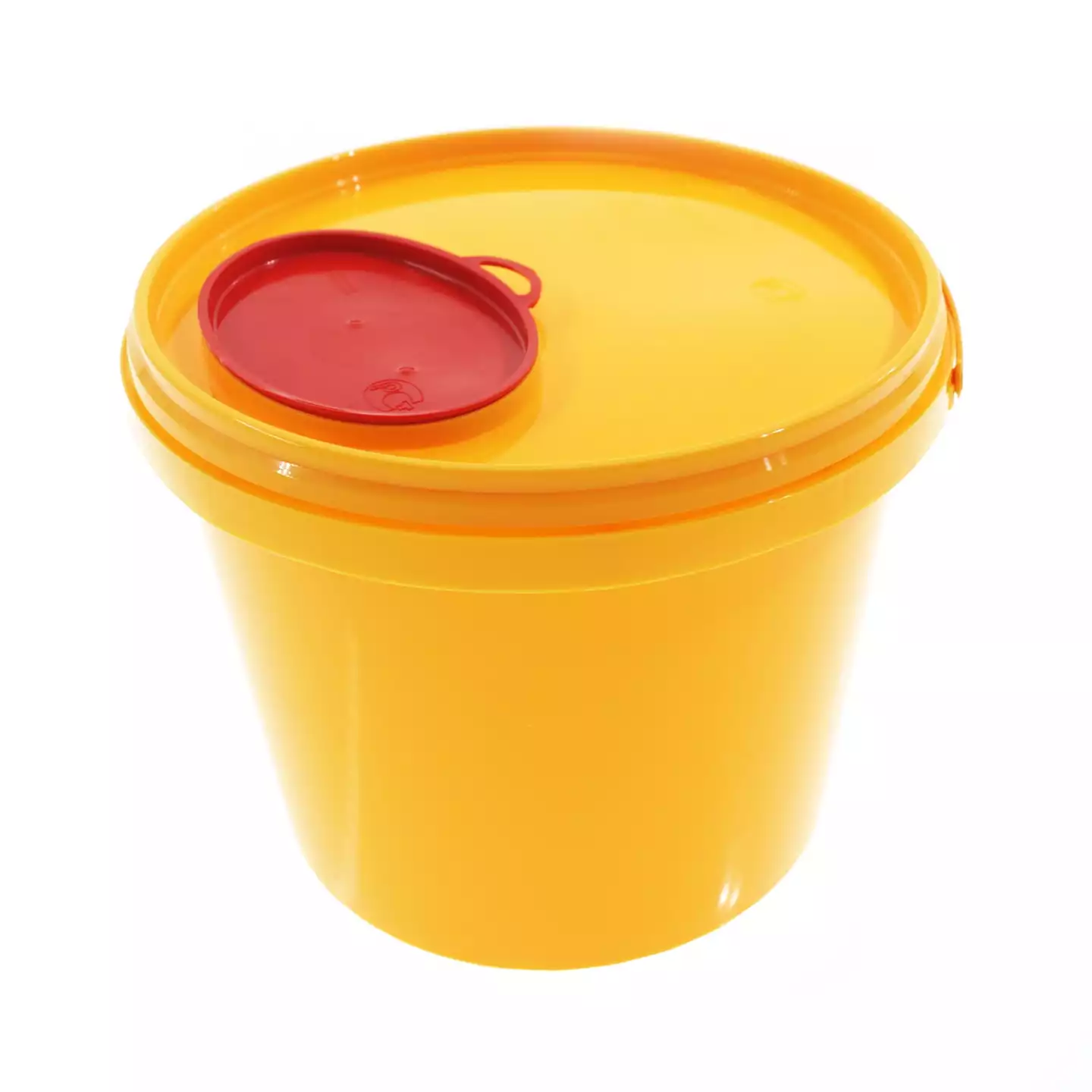 Емкость-контейнер для сбора острого инструментария (с иглосъемником), объем 2,0л (класс Б), желтая, одноразовая