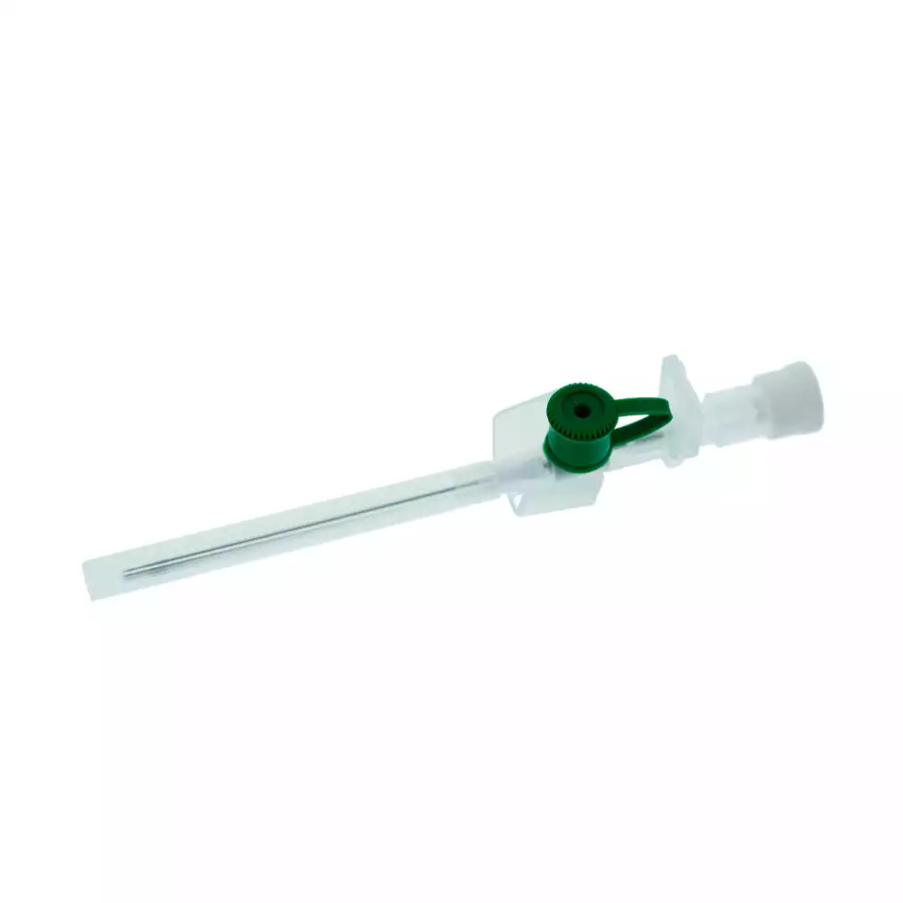 Катетер (канюля) внутривенный Glothin (Глосин) с инъекционным портом и крыльями,18G